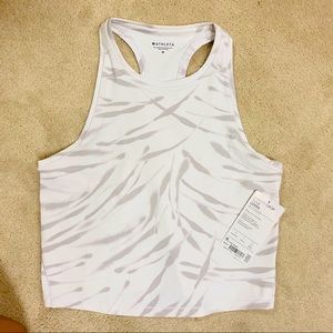 Athletes Shanti Crop Tank- Zebra